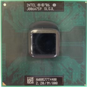 SLGJL    Intel Pentium T4400 (1M Cache, 2.20 GHz, 800 MHz FSB) Penryn. 